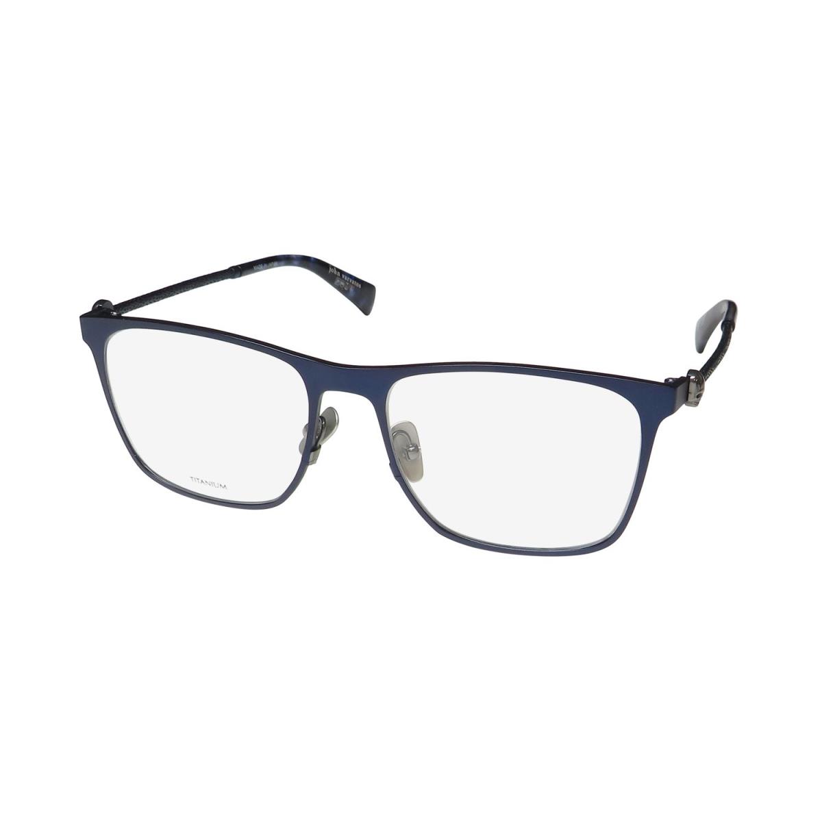 John Varvatos V182 Titanium Metal Lightweight Durable Hot Eyeglass Frame/glasses Matte Navy