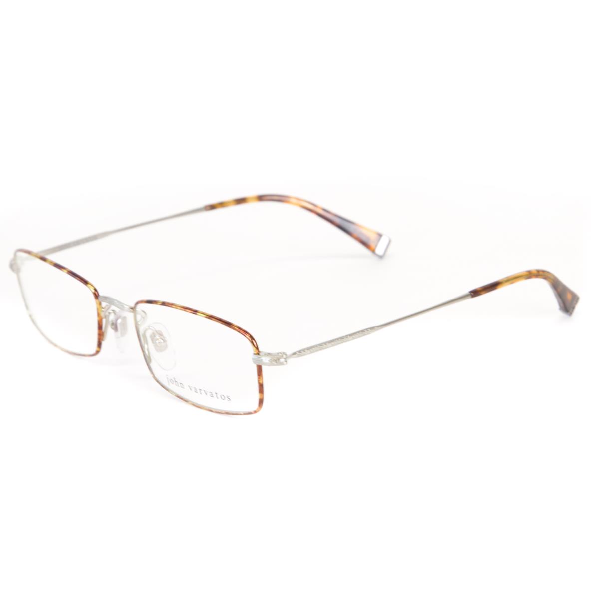 John Varvatos Men`s Rectangular Eyeglass Frames V139 Silver