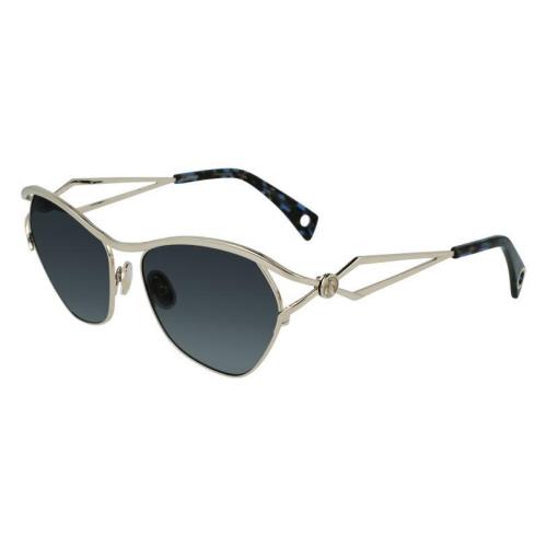 Lanvin Lnv 114S 721 Gold Sunglasses with Blue Gradient Lenses