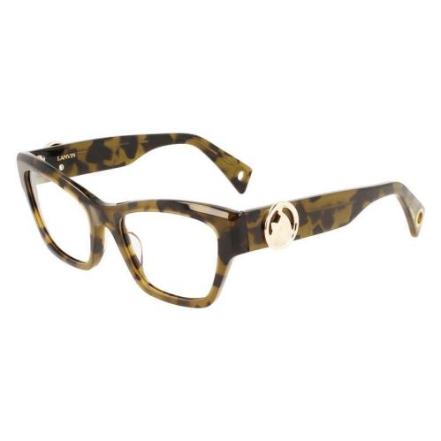 Lanvin Lnv 2617 317 Green Havana Eyeglasses 52/18/140 with Lanvin Case - Havana, Frame: Green, Manufacturer: 317