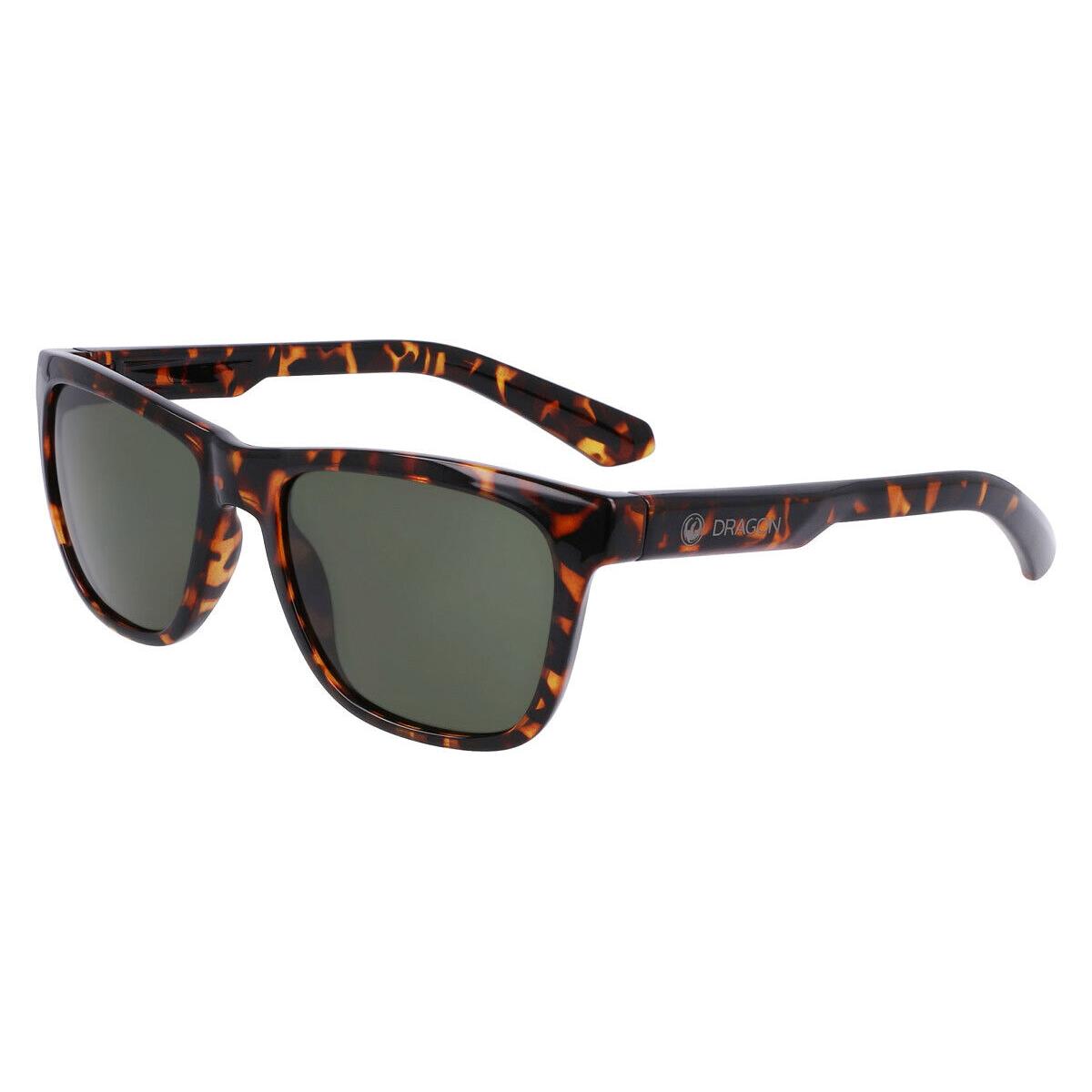 Dragon DR Bishop LL Sunglasses Square 55mm - Frame: Shiny Tortoise / G15, Lens: G15