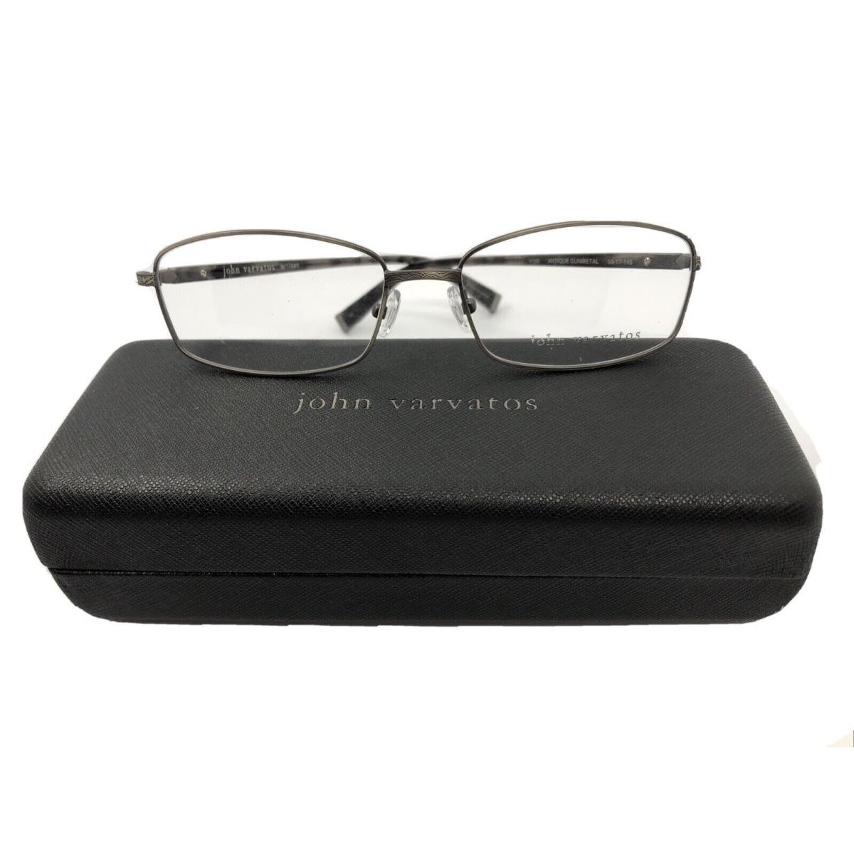 John Varvatos V150 Antique Gunmetal 56.17.145 Men s Eyeglasses with Case