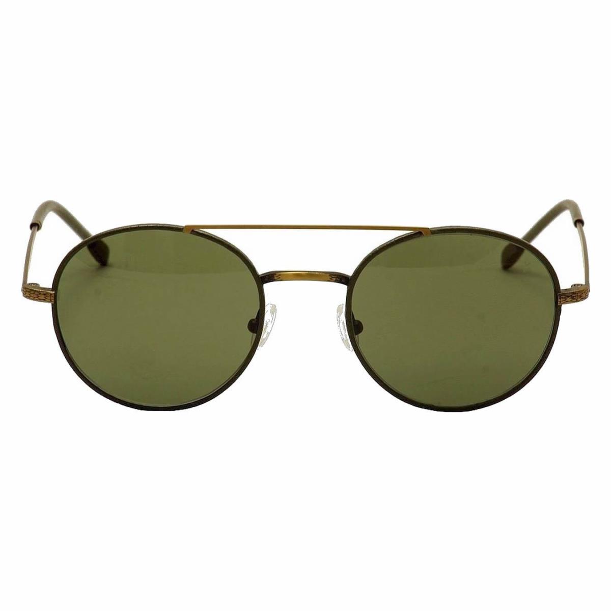 John Varvatos V799 Olive Men Sunglasses Antique Bronze/olive / Green Round - Frame: Antique Bronze/Olive, Lens: Green