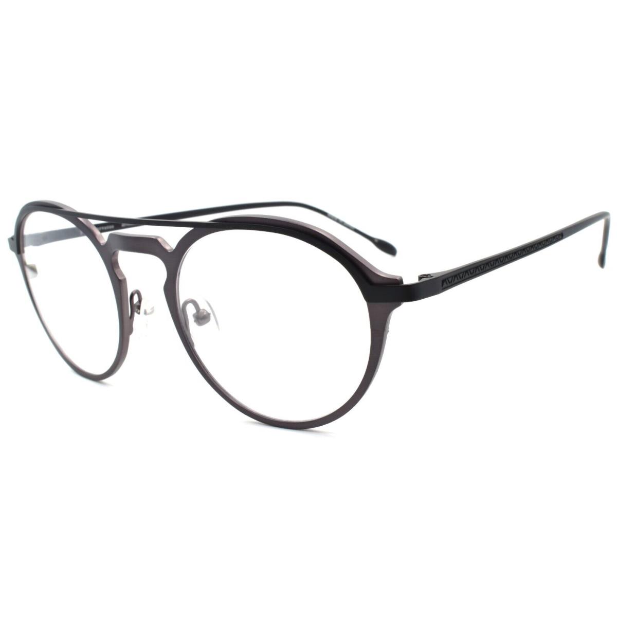 John Varvatos V160 Men`s Eyeglasses Aviator 50-21-140 Gunmetal Japan - Frame: Gunmetal