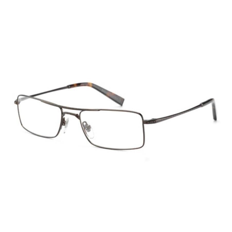 John Varvatos Eyeglasses JV V138 Matte Brown 54mm Rectangle - Made in Japan - Frame: Matte Brown