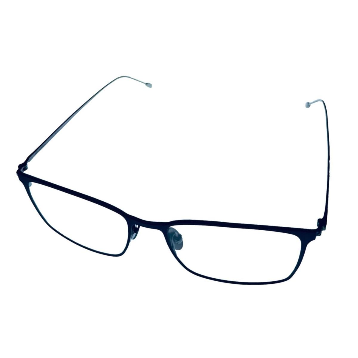 John Varvatos Mens Eyeglass Rectangle Titanium Matte Navy Metal V171 54mm - Matte Navy, Frame: Matte Blue