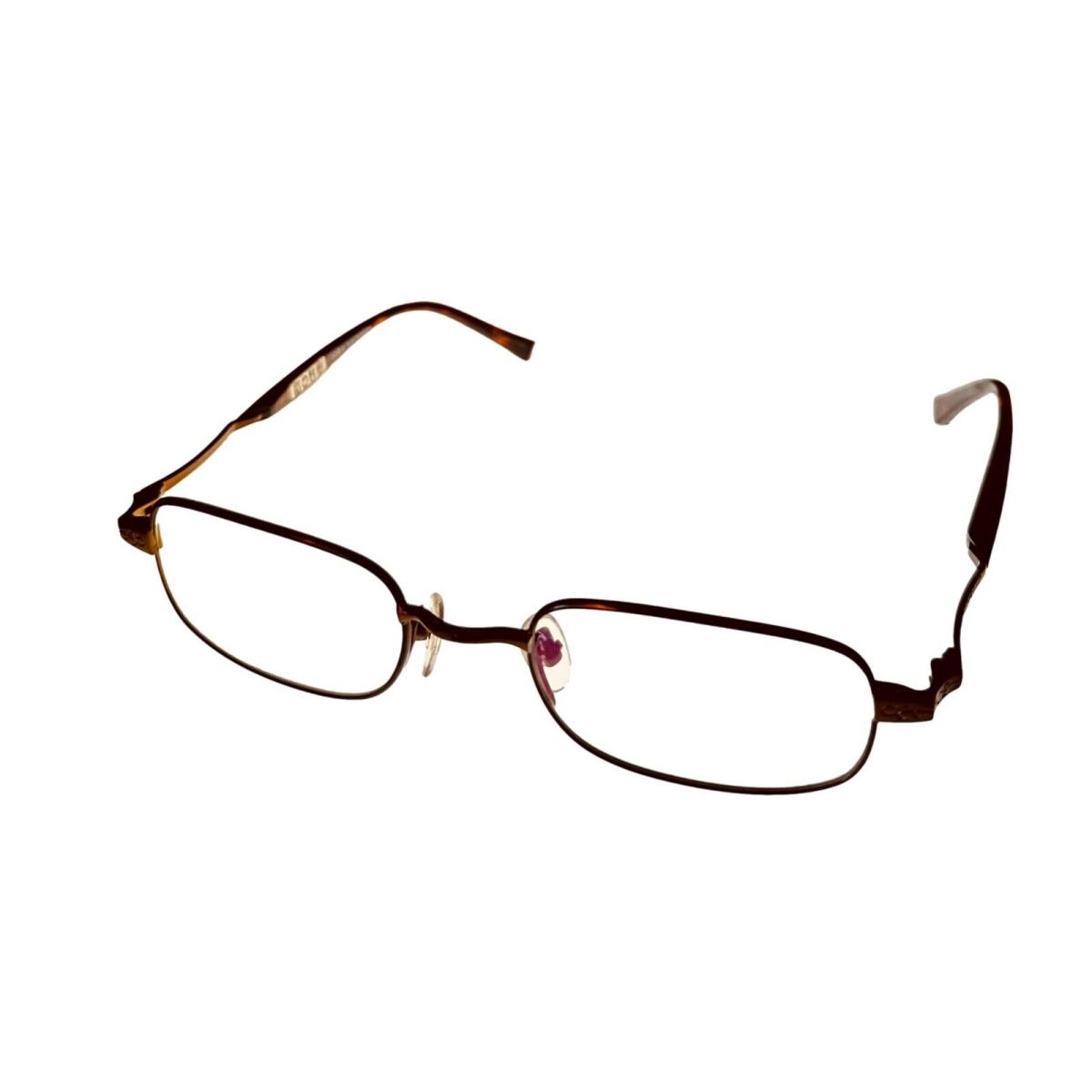 John Varvatos Mens Brown Metal Eyeglass Rectangle V140 50mm