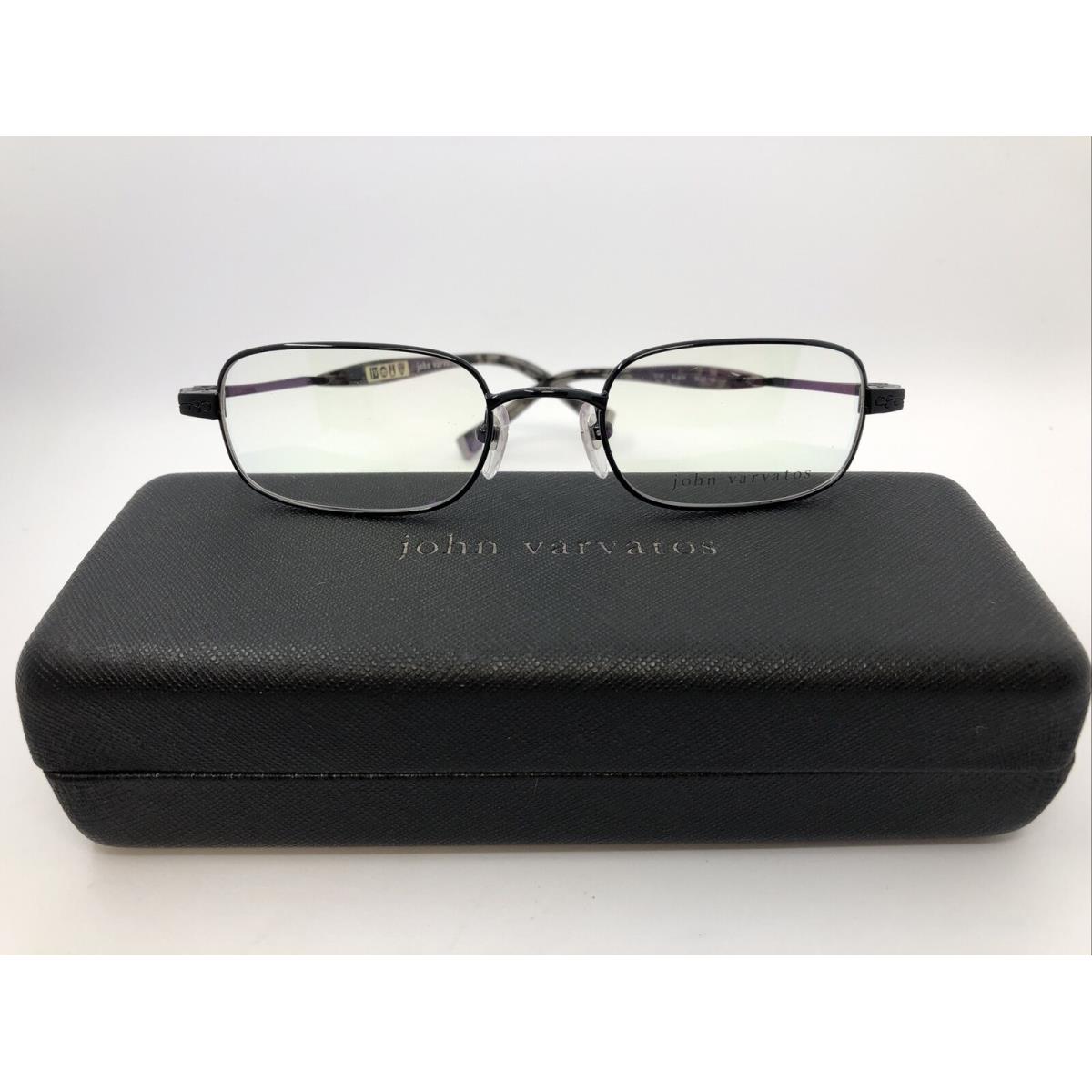 John Varvatos V140 Black 50.20.140 Men s Eyeglasses Frames with Case