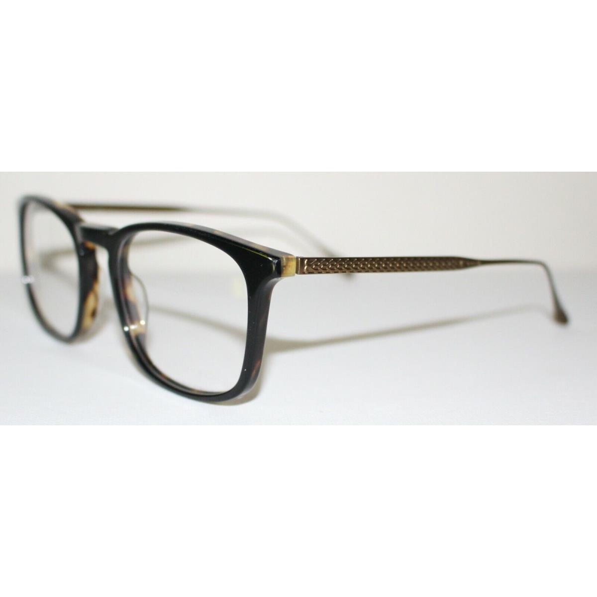 John Varvatos V207 Black Tortoise Optical Eyeglass Frame For Men w/ Case