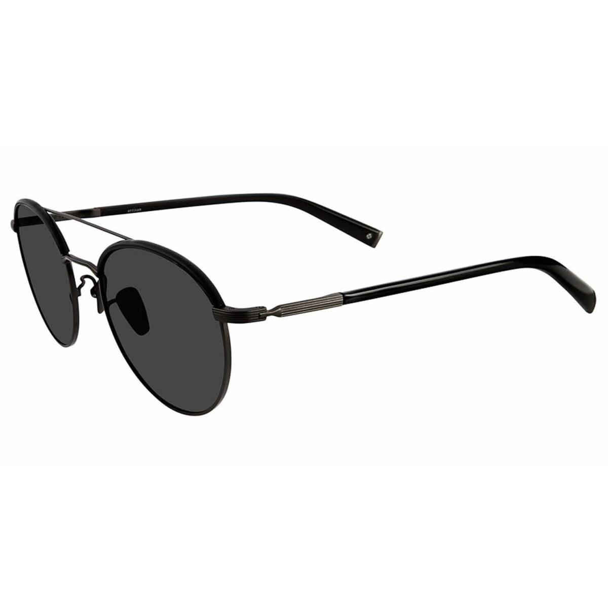 John Varvatos Sunglasses V518 53mm Black Gunmetal Grey Polarized - Made in Japan - Frame: Black Gunemetal, Lens: Grey, Manufacturer: Black Gunmetal