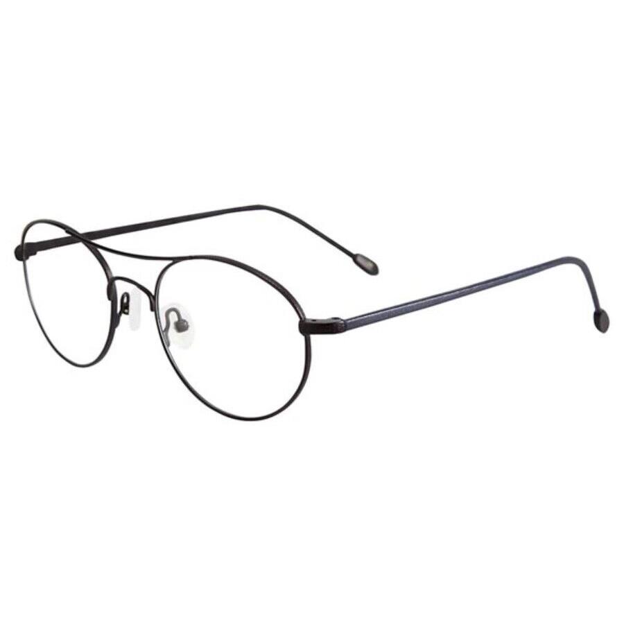 John Varvatos Eyeglasses V158 51mm Matte Black Round Metal - Made in Japan - Frame: Matte Black