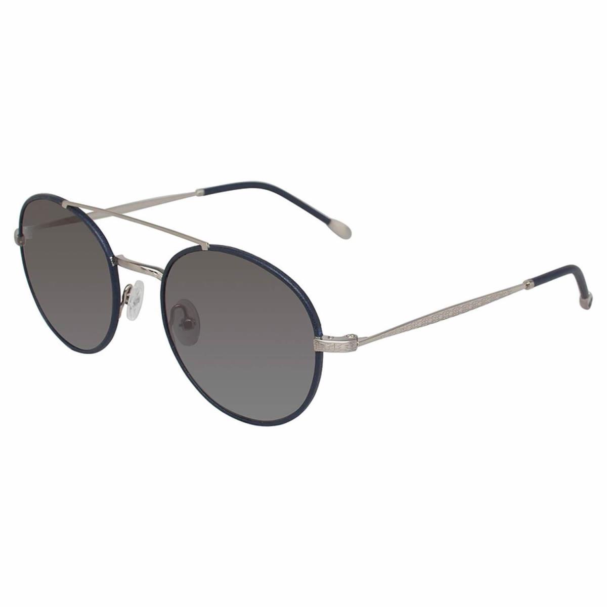 John Varvatos V799 Navy Men Sunglasses Navy / Blue Grey Round