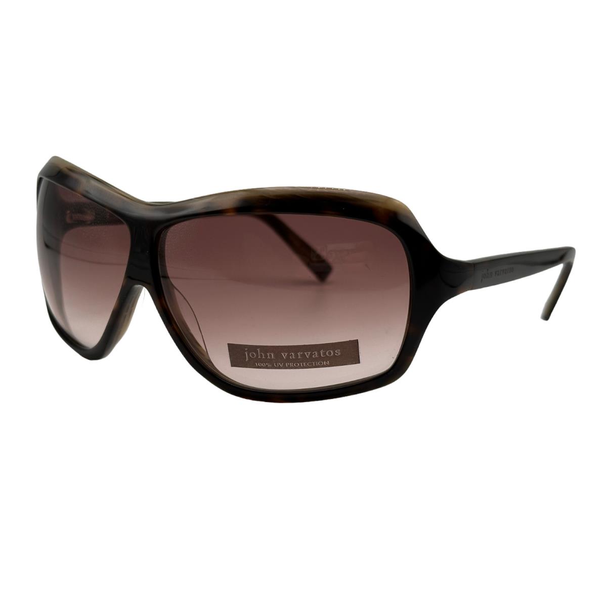 John Varvatos V704 Tortoise Horn - Brown Gradient 63mm Made in Japan - Frame: Tortoise Horn, Lens: Grey