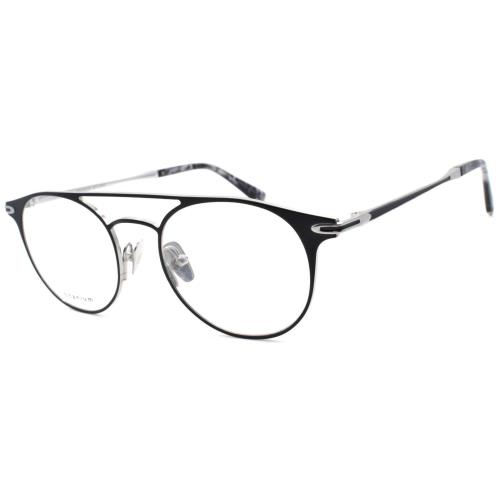 John Varvatos V169 Men`s Eyeglasses Aviator Titanium 49-18-145 Black / Silver - Frame: Black