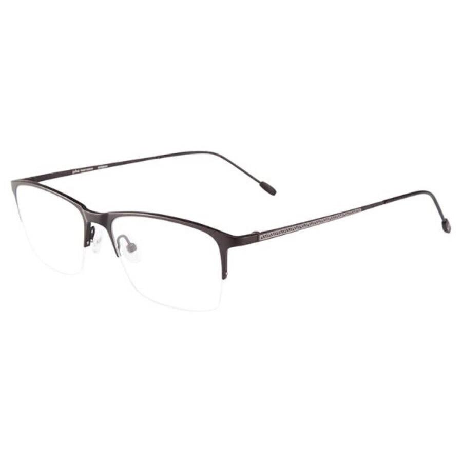 John Varvatos Eyeglasses JV V154 Black 54mm Semi Rimless - Made in Japan