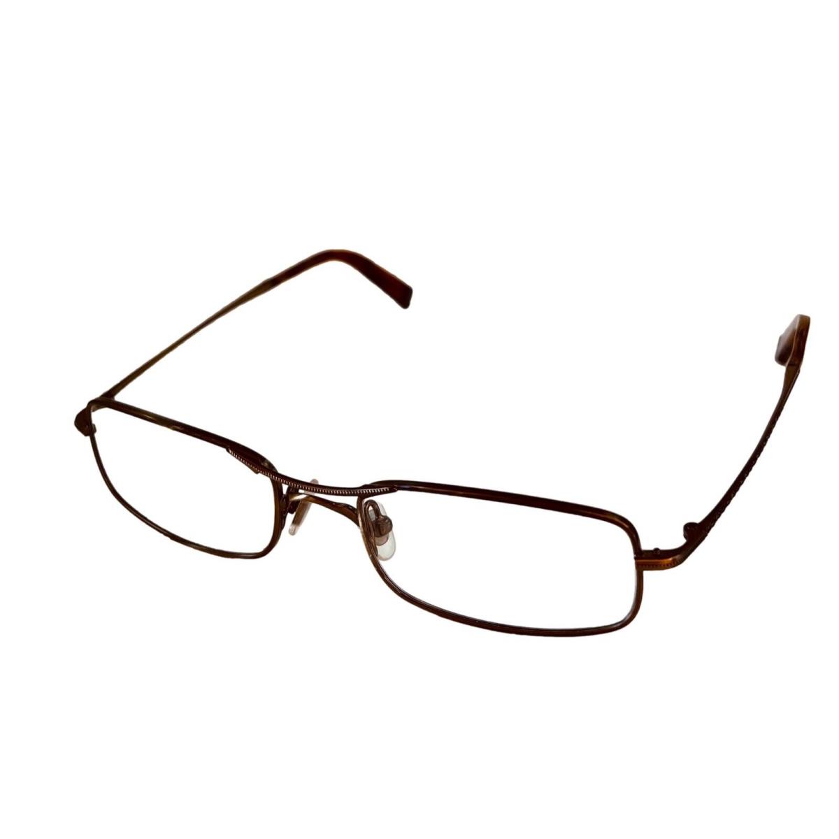 John Varvatos Mens Rectangle Metal Eyewear Frame V105 Antique Gold 51mm