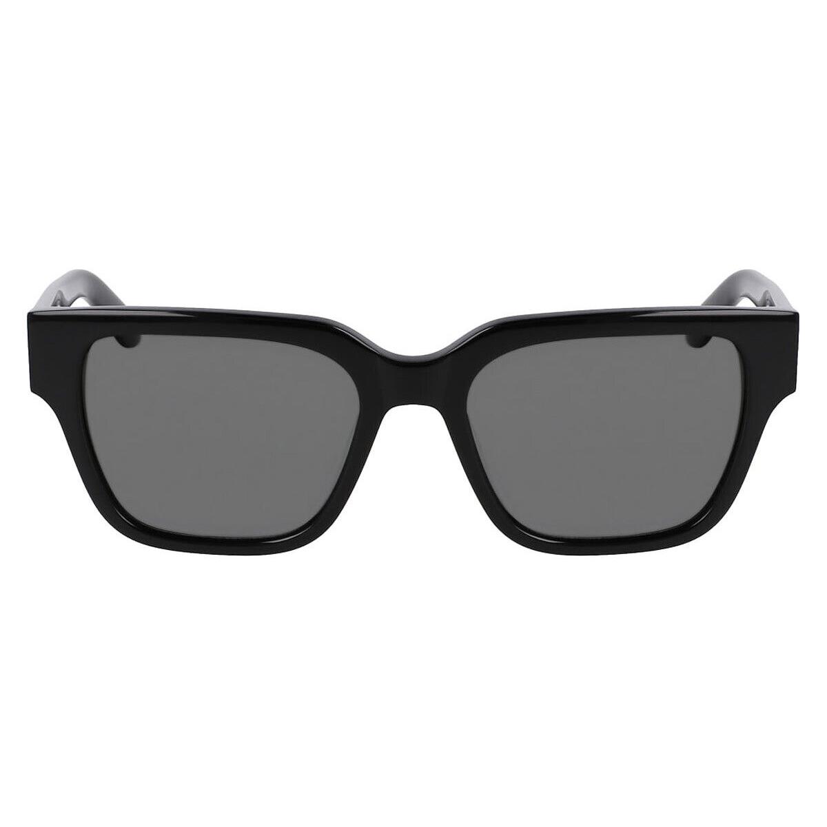 Dragon DR Rowan LL Polar Unisex Sunglasses Shiny Black 54mm - Frame: Shiny Black, Lens: Smoke Polarized