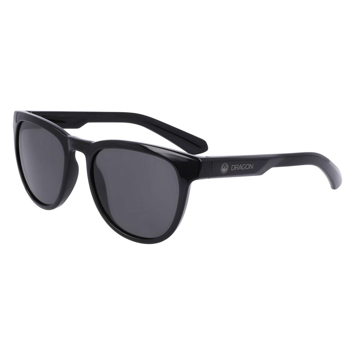 Dragon DR Kaj LL Sunglasses Shiny Black Smoke Square 54mm - Frame: Shiny Black / Smoke, Lens: Smoke
