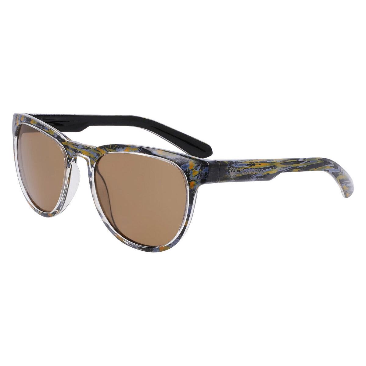 Dragon DR Kaj LL Sunglasses Unisex Rob Resin / Brown Square 54mm - Frame: Rob Resin / Brown, Lens: Brown