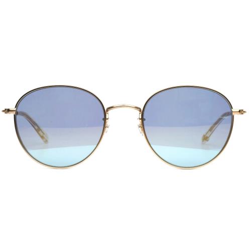 Garrett Leight Paloma M Mg-pro Sfsklm Gold Unisex Mirror Sunglasses 51-22-140