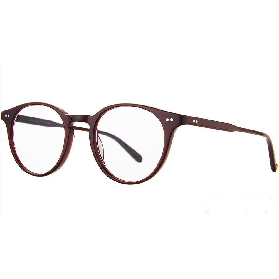 Garrett Leight Clune Bar 45-22 Barolo Unisex Round Eyeglasses with Case