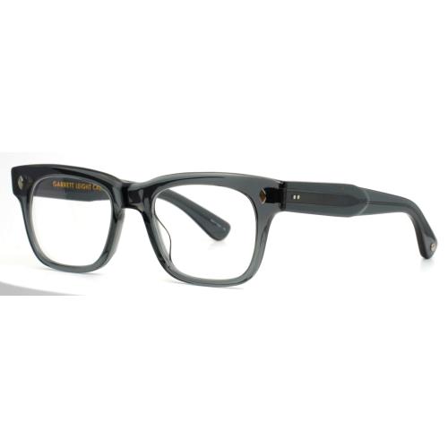 Garrett Leight Troubadour Sgy Sea Grey Mens Square Eyeglasses 49-21-140 B:38