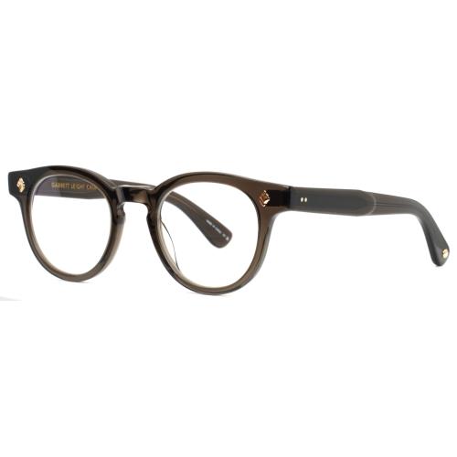 Garrett Leight Jack Blgl Black Glass Unisex Round Eyeglasses 46-23-145 B:41