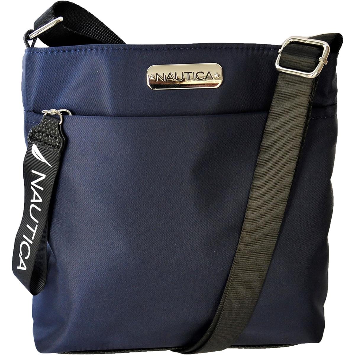 Nautica Diver Nylon Small Womens Crossbody Bag Purse with Adjustable Shoulder St Indigo