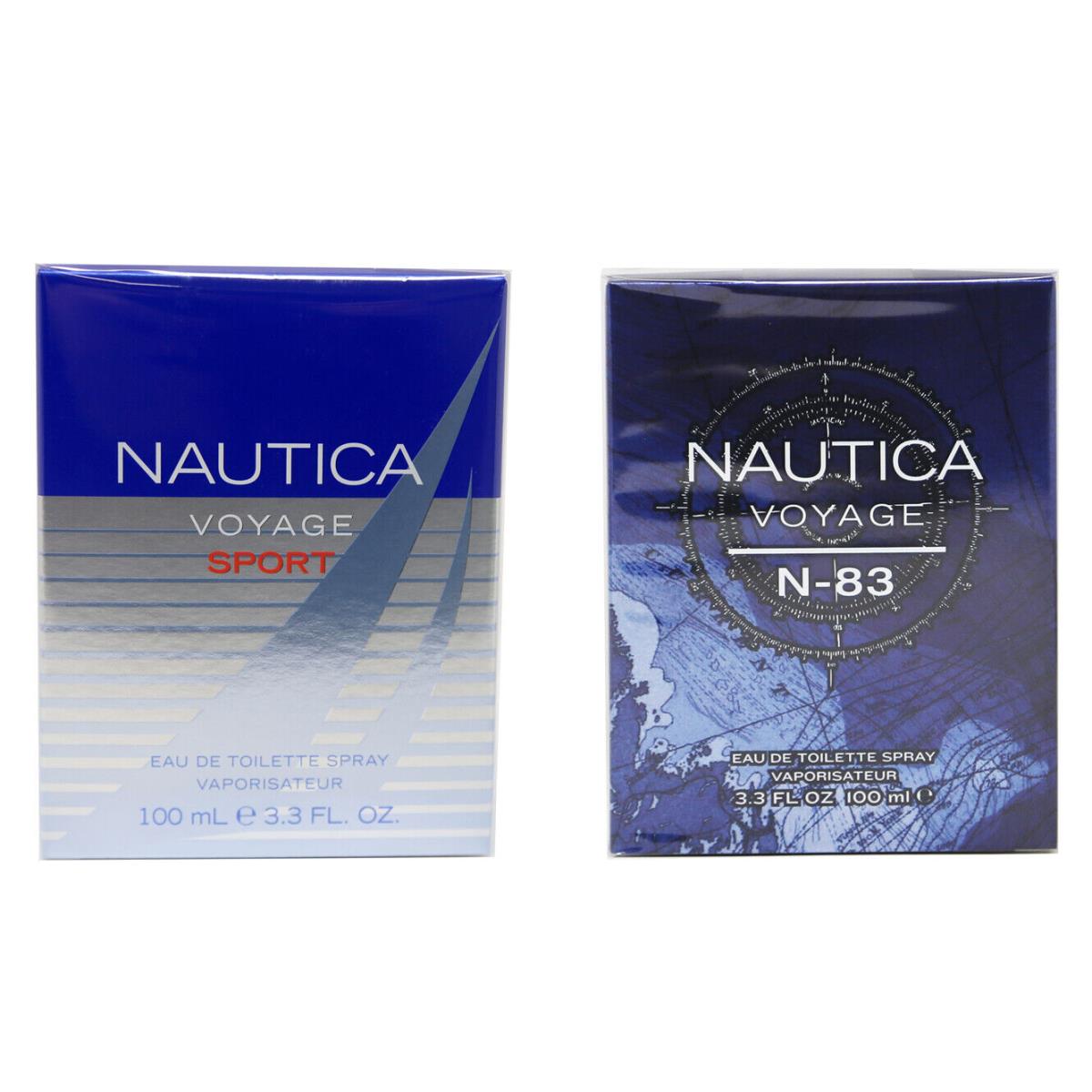 2 Pack Nautica Voyage Sport N-83 Eau de Toilette 100ml/ 3.3 fl oz Spray