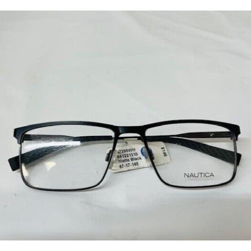 Nautica N7295 Eyeglasses in Matte Black 57-17-145- New/ NO Case