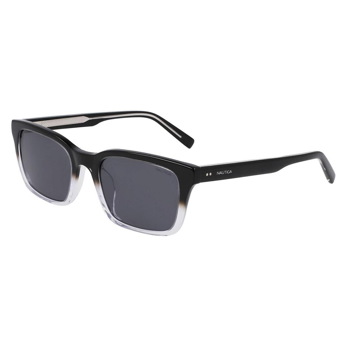 Nautica N6262S Sunglasses Men Black Crystal Gradient 53mm - Frame: Black Crystal Gradient