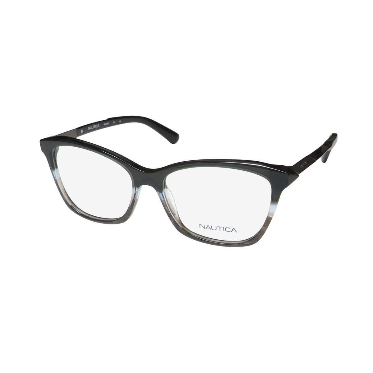 Nautica NLO5000 Eyeglass Frame Cat Eye Full-rim 52-15-140 Plastic Black 001