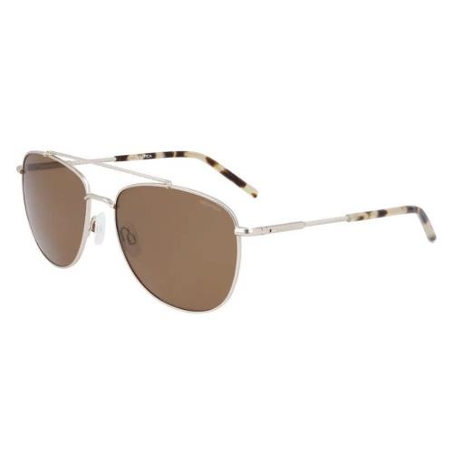 Nautica N5144S Sunglasses 720 Gold Aviator 58mm 026