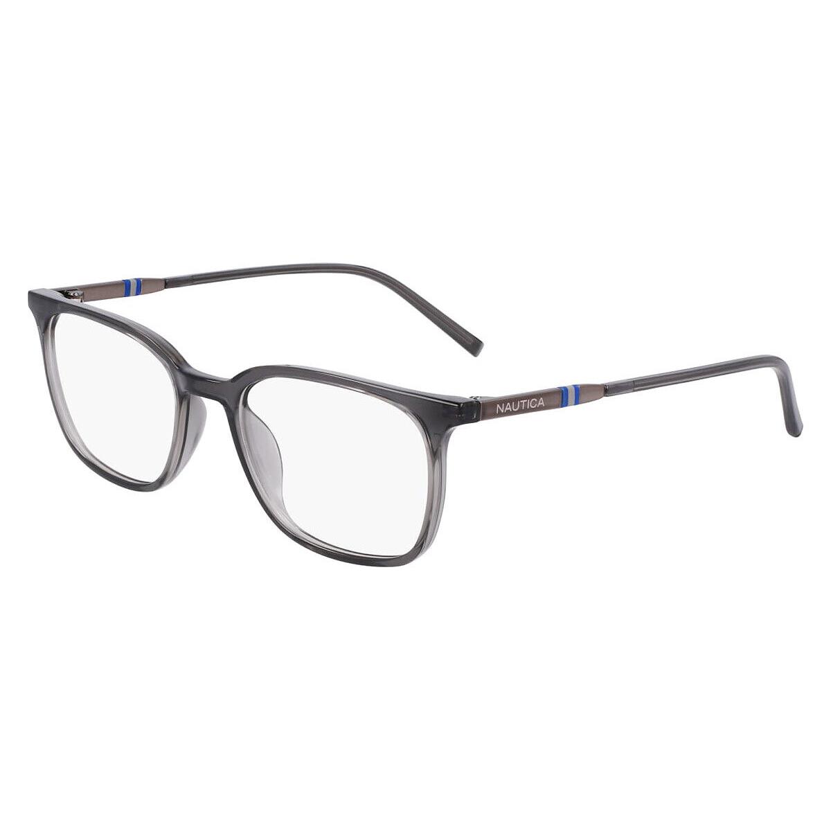 Nautica Nau Eyeglasses Men Gray Crystal 51mm