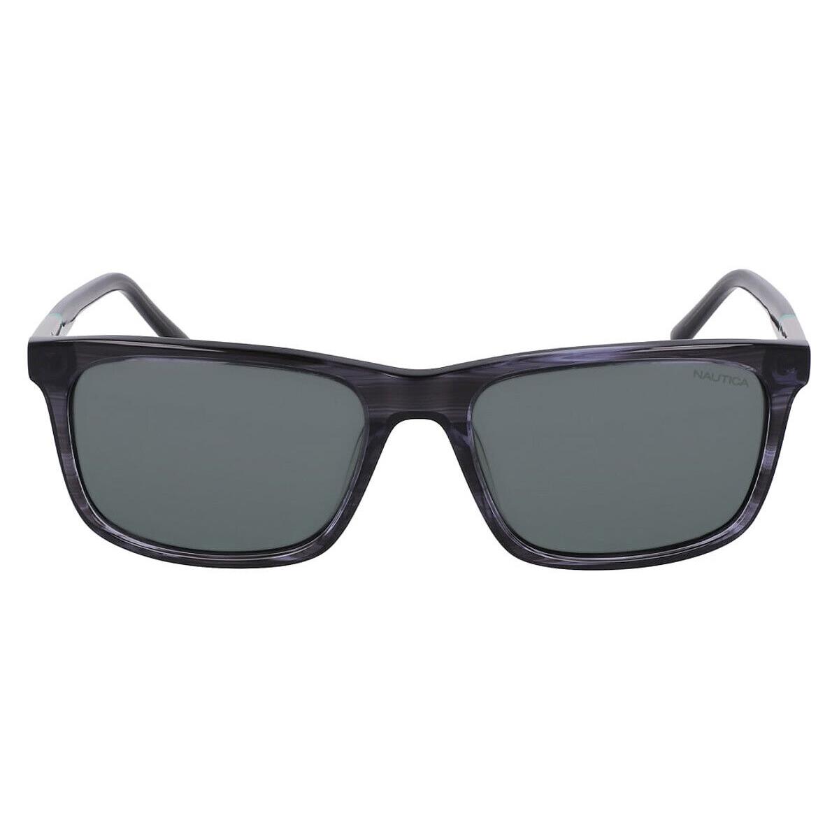 Nautica Nau Sunglasses Men Gray Horn 57mm - Frame: Gray Horn