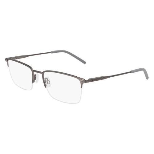 Nautica N7333 Eyeglasses Men Matte Gunmetal Rectangle 53mm 23 - Frame: Matte Gunmetal, Lens: Demo