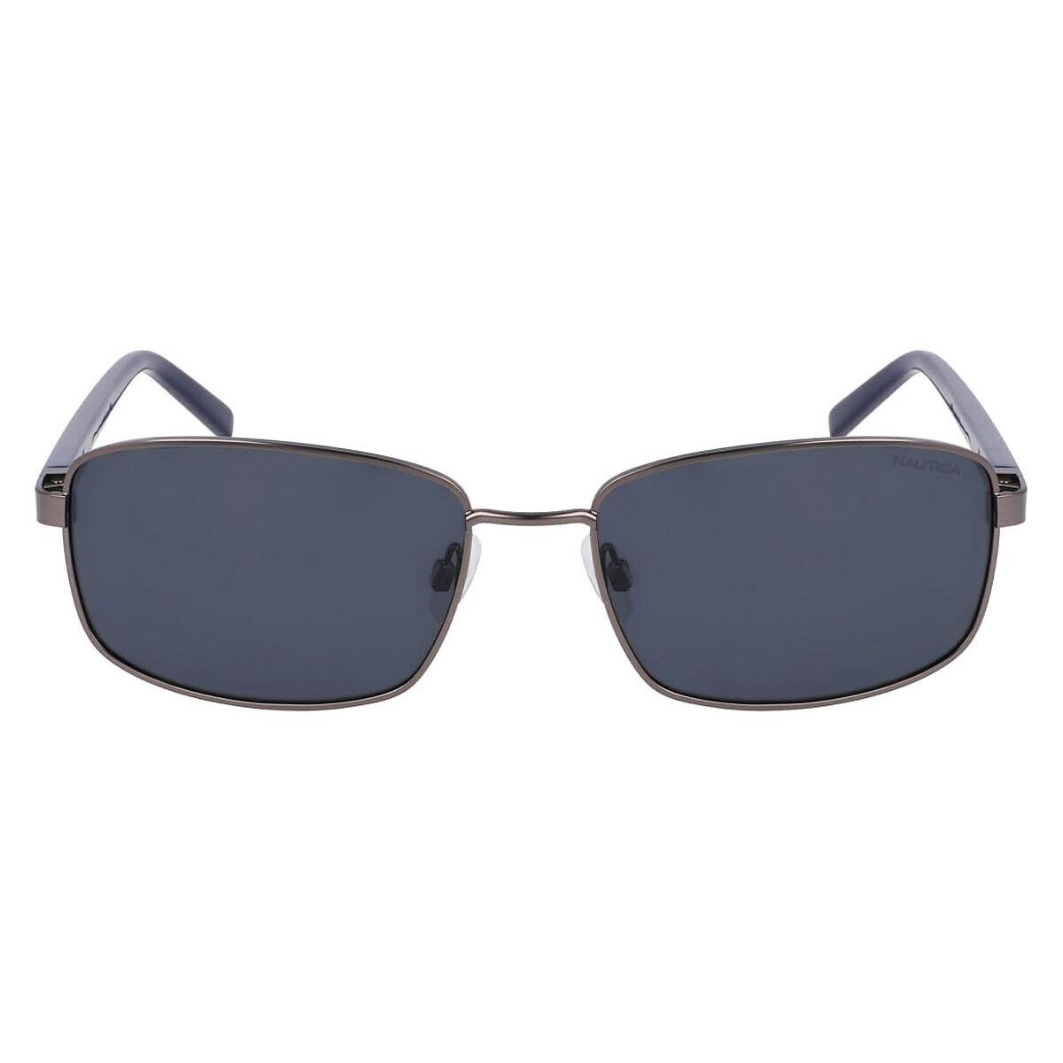 Nautica Nau Sunglasses Men Matte Gunmetal 60mm