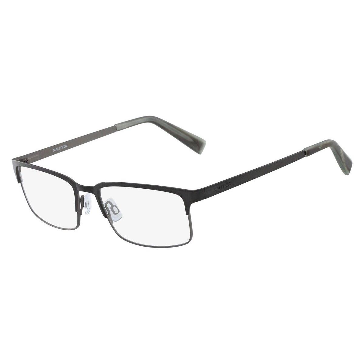 Nautica N7270 Eyeglasses Men Olive Rectangle 54mm