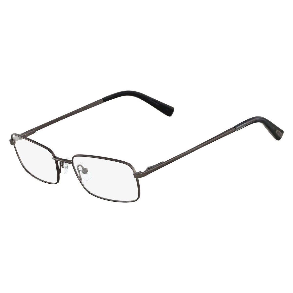 Nautica N7160 Eyeglasses Men Satin Gun Square 52mm