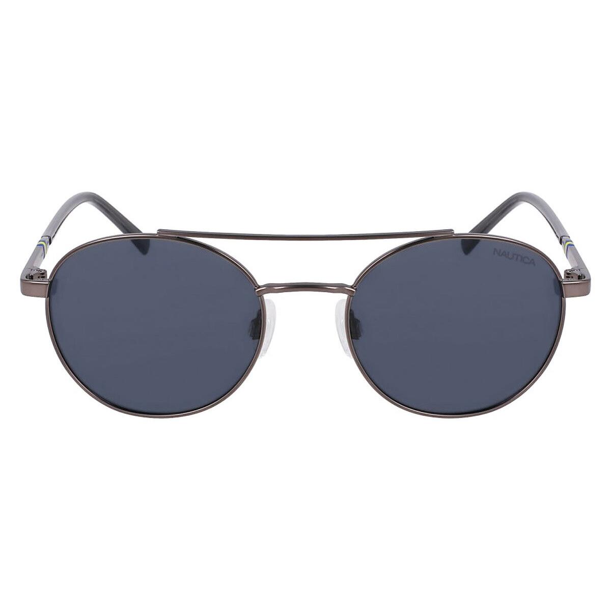 Nautica Nau Sunglasses Men Matte Gunmetal 52mm