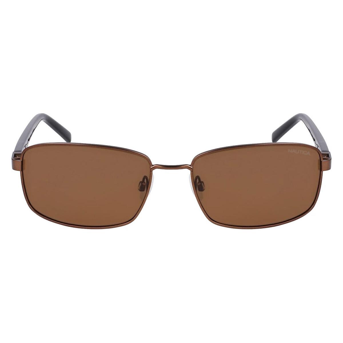 Nautica Nau Sunglasses Men Matte Brown 60mm - Frame: Matte Brown