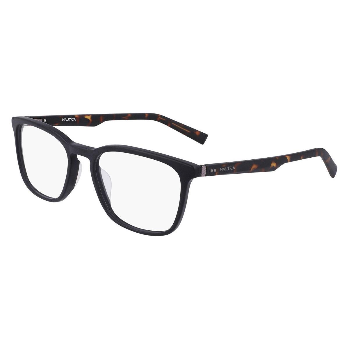 Nautica N8171 Eyeglasses Men Matte Black Rectangle 55mm