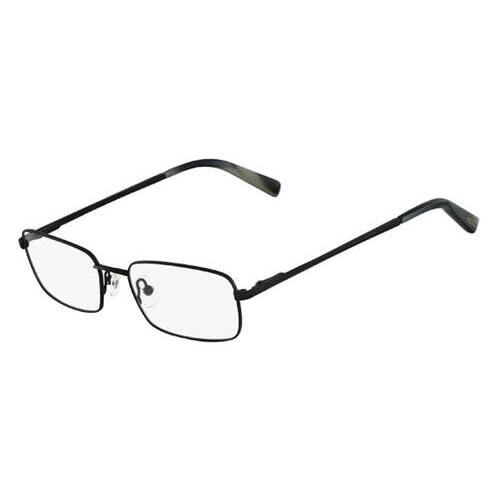 Nautica N7160 Eyeglasses Men Jet Square 52mm - Frame: Jet, Lens: Demo, Code: 010 Jet