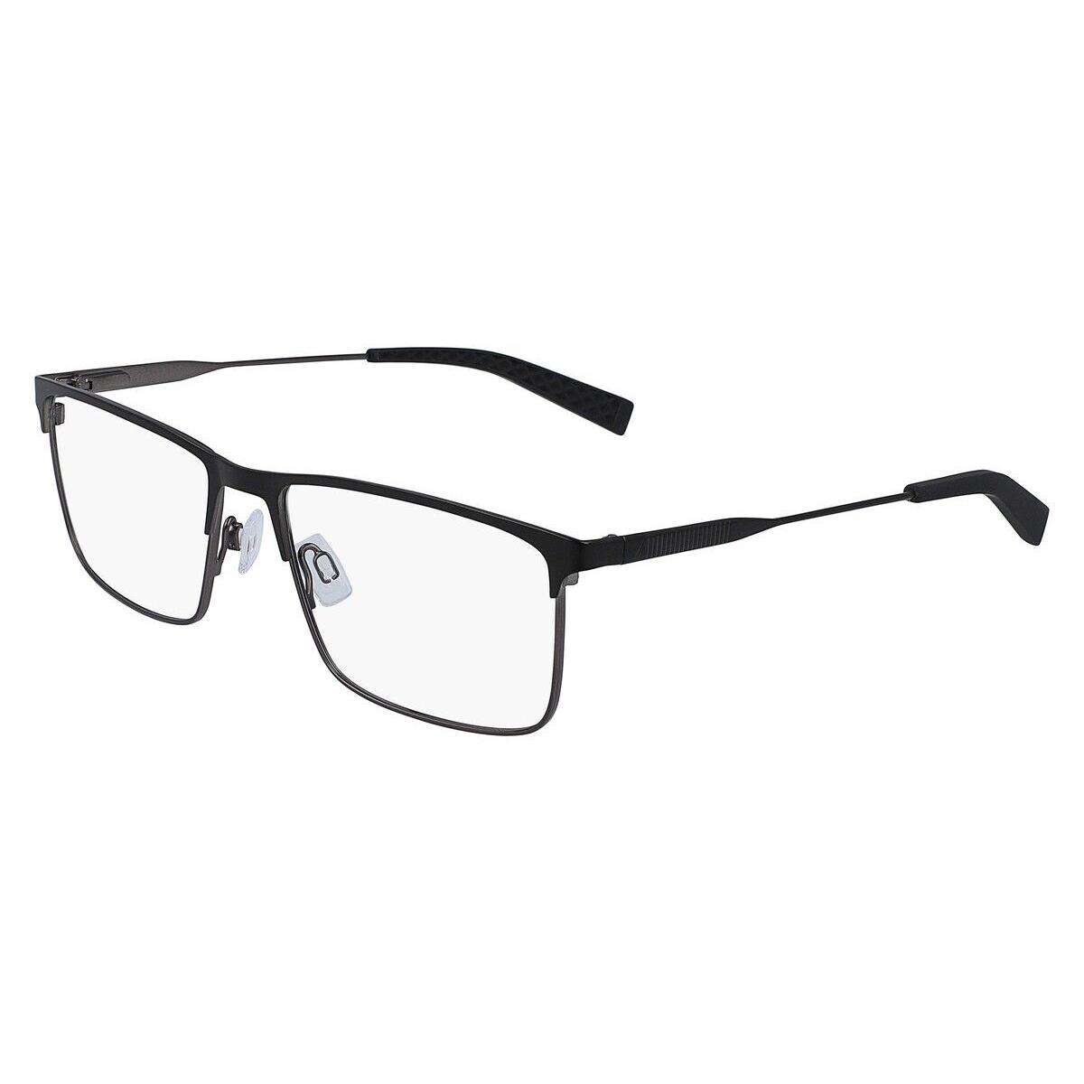 Nautica N7295 Eyeglasses Men Matte Black Rectangle 57mm