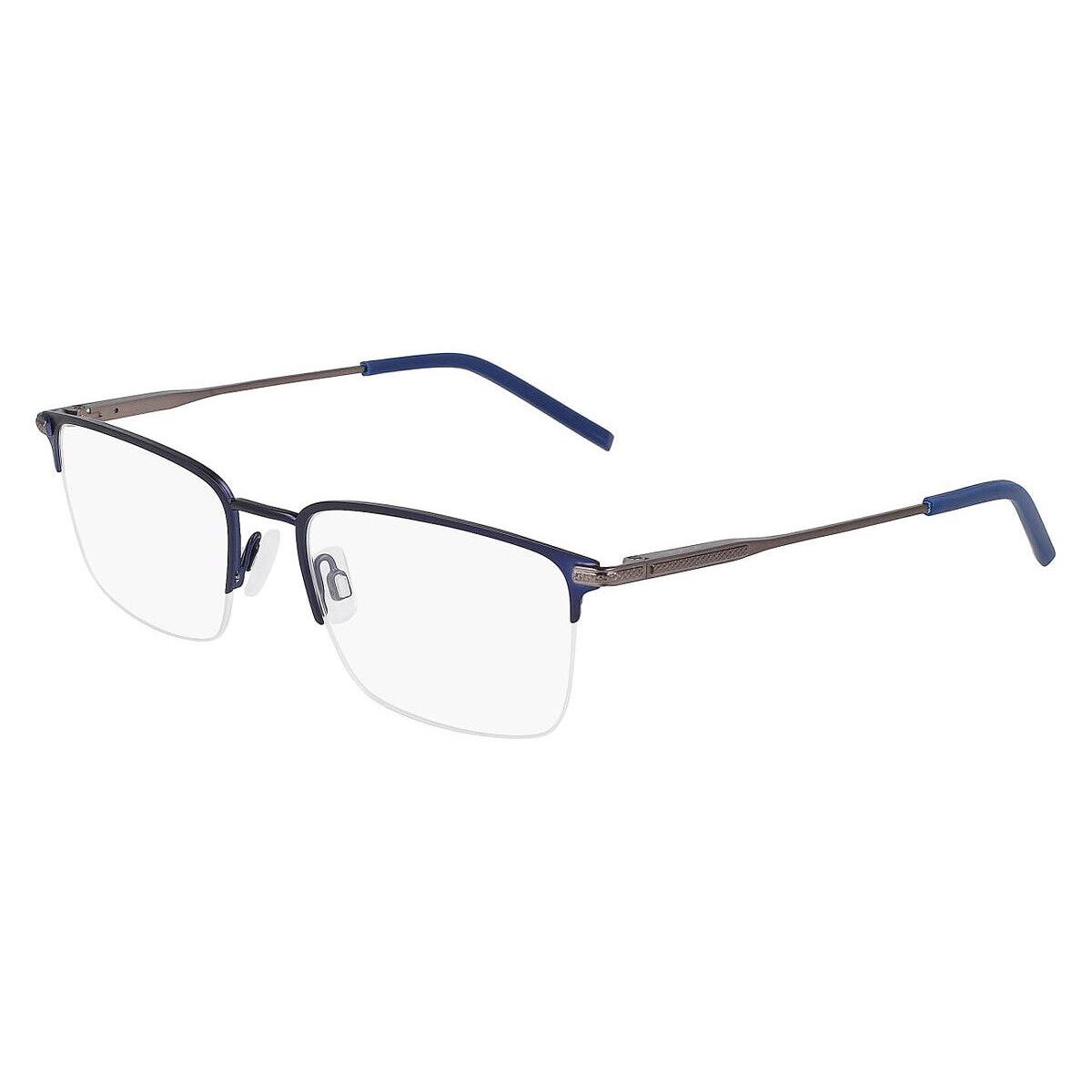 Nautica N7333 Eyeglasses Men Matte Navy Rectangle 53mm