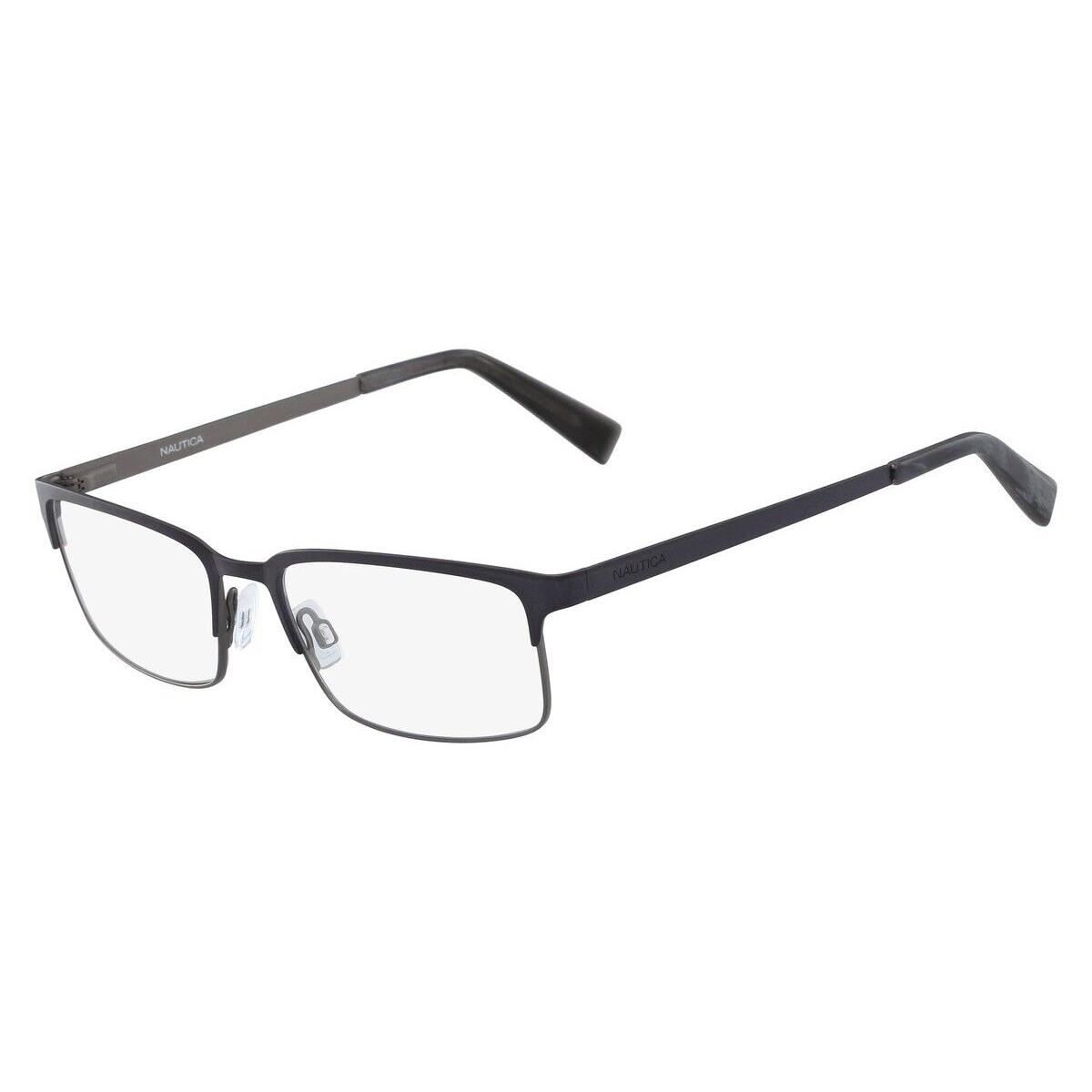 Nautica N7270 Eyeglasses Men Navy Rectangle 54mm