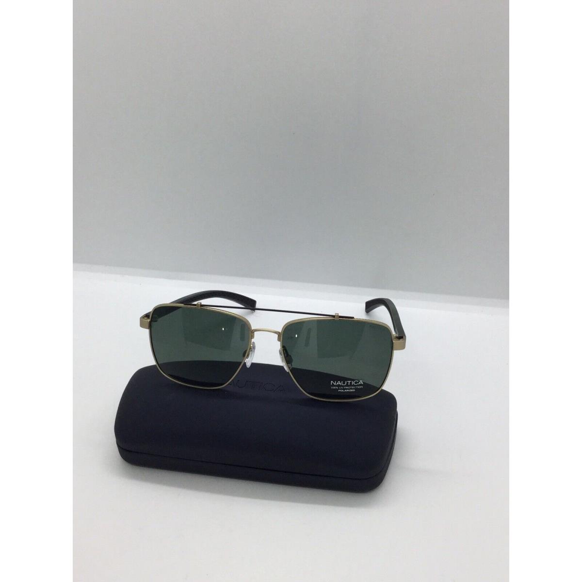 Nautica N5135S-720 Matte Antique Gold Sunglasses