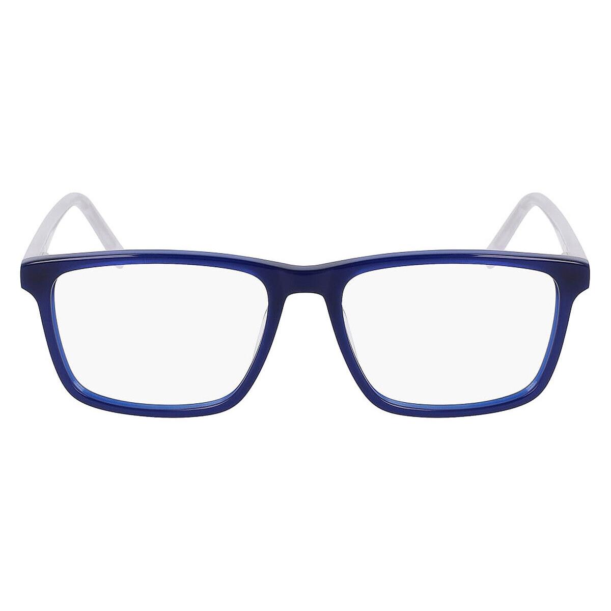 Nautica N8178 Eyeglasses Men Navy Square 55mm - Frame: Navy, Lens: Demo