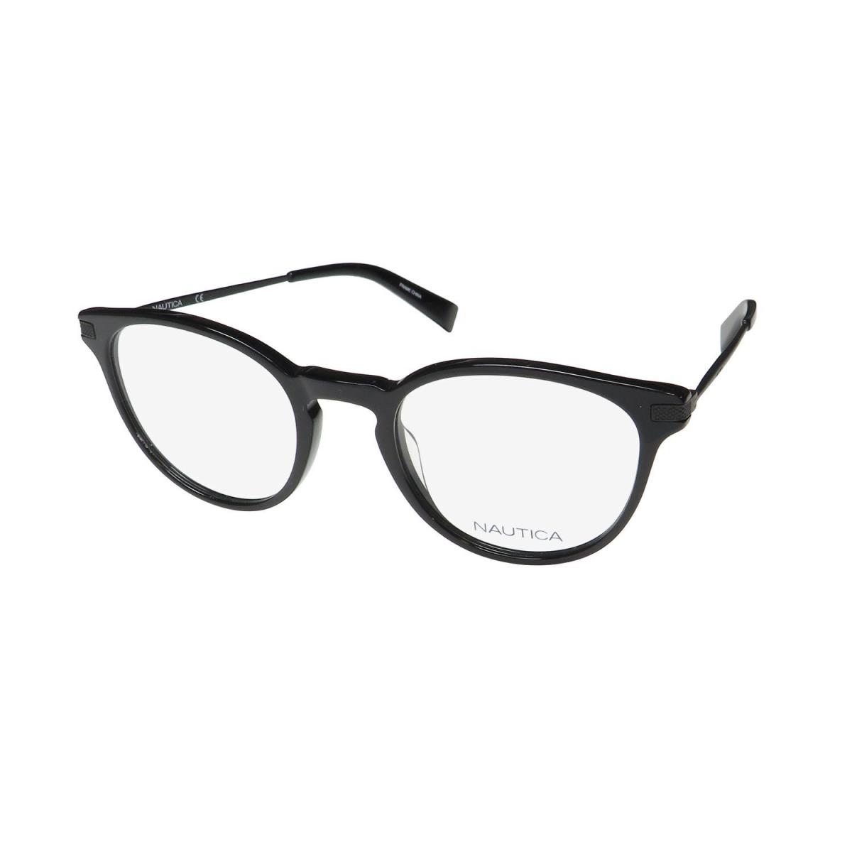 Nautica N8133 Glasses Plastic Black 001 50-21-145 Full-rim Womens Oval