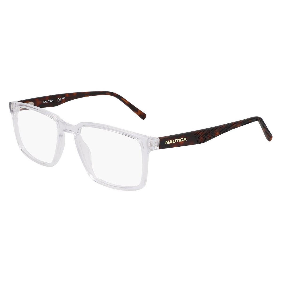 Nautica N8187 Eyeglasses Men Crystal Clear 53mm